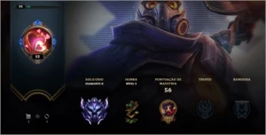 Conta diamante 2, MMR e emote MESTRE league of legends lol