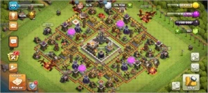 Centro de vila 11 - Vila show - Clash of Clans