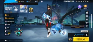 CONTA FREE FIRE RARA C/ CALÇA ANGELICAL AMARELA FEM E MASC