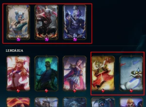 Main Sup 400 Skin Mono Thresh/lulu/sona[valor Desapego] - League of Legends LOL