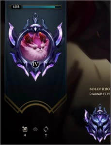 CONTA DIAMANTE 4 LVL 122, SKINS TOPS 16K ESSENCIA AZUL BARAT - League of Legends LOL
