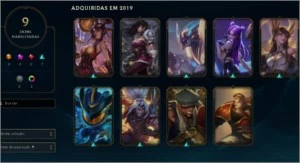 CONTA DIAMANTE 4 LVL 122, SKINS TOPS 16K ESSENCIA AZUL BARAT - League of Legends LOL