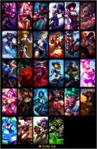 Conta League of Legends - GOLD + Campeões e 30 Skins+ Top LOL