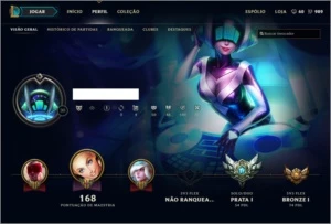 Conta League of Legends - GOLD + Campeões e 30 Skins+ Top LOL