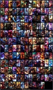 110 campeões/154 skins gold s4/s5/s6/s7 SKINS RARAS - League of Legends LOL