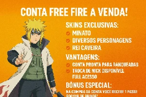 Conta free fire com skin Minato (Full acesso)