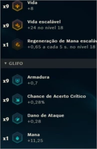 Conta com 20 páginas de runa e todos os campeões - League of Legends LOL