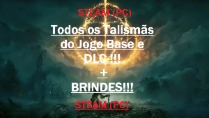 Elden Ring - Todos os Talismãs Jogo Base e DLC - Steam PC