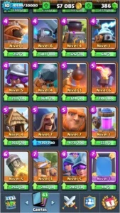 arena lendaria, baú super magico, magico e GG - Clash Royale