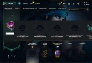 Conta Unranked com 62 Champs e 22 Skins (Ex Platina) - League of Legends LOL