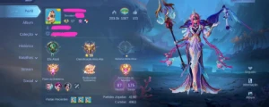 Conta - Mobile legends, heróis: 87, skins: 175.