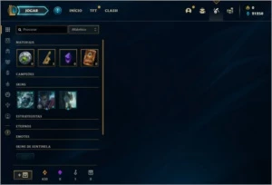 Conta bronze 1 com 1 Skin e 21 Champs - League of Legends LOL