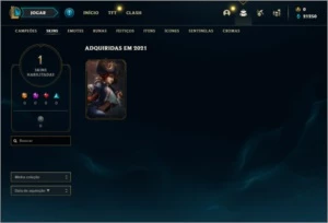 Conta bronze 1 com 1 Skin e 21 Champs - League of Legends LOL