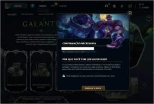 Conta bronze 1 com 1 Skin e 21 Champs - League of Legends LOL