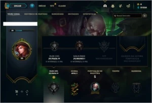 Conta bronze 1 com 1 Skin e 21 Champs - League of Legends LOL