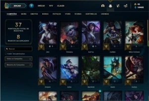Conta bronze 3 com 31 Champs e 10 Skins - League of Legends LOL