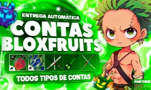 Conta de blox fruits+ grow a garden v4 Full + cdk + godhuman - Roblox