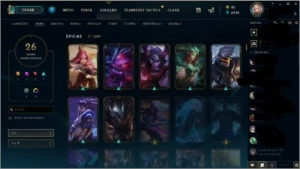 Conta lol prata 3 ultima season, nivel 136 e 26 skins - League of Legends