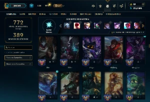 Conta Prata 2 com TODOS os Champs e 271 Skins (Nível 611) - League of Legends LOL