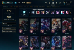 Conta Prata 2 com TODOS os Champs e 271 Skins (Nível 611) - League of Legends LOL