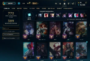 Conta Prata 2 com TODOS os Champs e 271 Skins (Nível 611) - League of Legends LOL