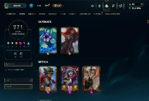 Conta Prata 2 com TODOS os Champs e 271 Skins (Nível 611) - League of Legends LOL