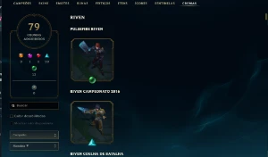 Muito Boa Pra Mono Riven 314 Skins, 79 Chromas - League of Legends LOL
