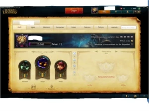 Conta League Of Legend - League of Legends LOL