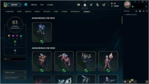 Conta League of Legends todas skins LOL