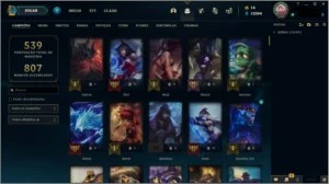 Conta League of Legends todas skins LOL
