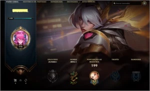 CONTA COM 102 CHAMPIONS E 146 SKINS - League of Legends LOL