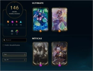 CONTA COM 102 CHAMPIONS E 146 SKINS - League of Legends LOL