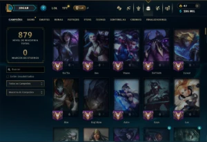 Ouro 3 com TODOS os Champs e 171 Skins ( MAIN ADC ) - League of Legends LOL