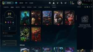 Conta LOL de 2013 com 89 Skins - League of Legends