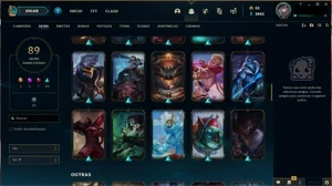 Conta LOL de 2013 com 89 Skins - League of Legends
