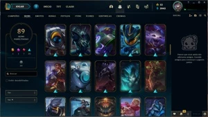 Conta LOL de 2013 com 89 Skins - League of Legends