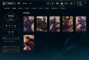 Prata 4 com TODOS os champs e 294 Skins ( MAIN ADC ) - League of Legends LOL