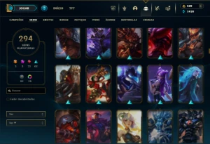 Prata 4 com TODOS os champs e 294 Skins ( MAIN ADC ) - League of Legends LOL