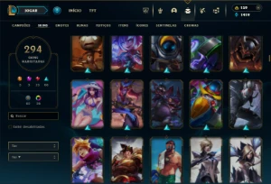 Prata 4 com TODOS os champs e 294 Skins ( MAIN ADC ) - League of Legends LOL