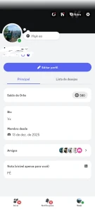 Conta de discord 5 mês de uso