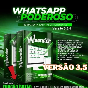 WaSender 3.5 com botão + Gerador De Licenças- 2024 - Outros