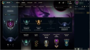 Conta Platina 3, 68 Skins, DJ Sona, Diamante season 8 e 9.