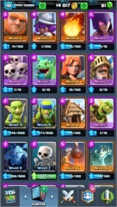 Conta Clash Royale - Level 10 - 1 Lendária - 2800 troféus