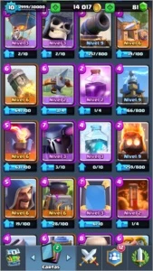 Conta Clash Royale - Level 10 - 1 Lendária - 2800 troféus