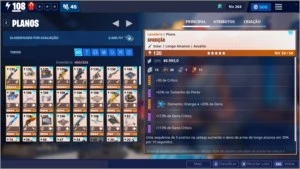 Conta Fortnite: Seasons 4-10 full / 84 Skins /  SoM raio 108