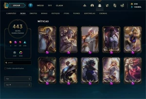 Conta League Of Legends  [Mestre] (ótima, único dono). LOL