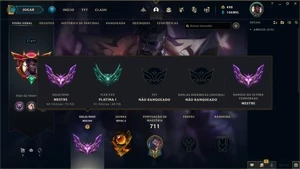 Conta League Of Legends  [Mestre] (ótima, único dono). LOL