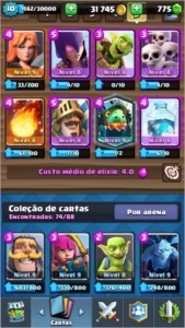 Clash royale cv 30 barato