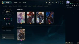 Conta Gold IV, 309 Skins e Todos os champs praticamente - League of Legends LOL