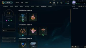 Conta Gold IV, 309 Skins e Todos os champs praticamente - League of Legends LOL